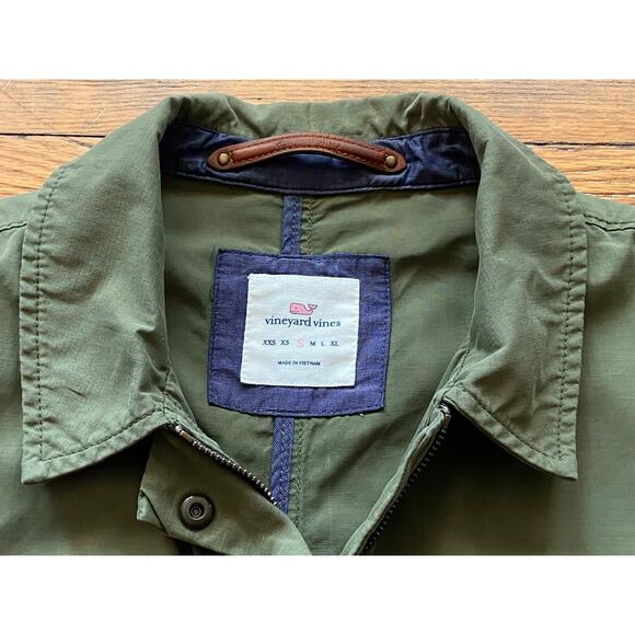 VINEYARD VINES Army Green Utility Jacket Womens sz S - Picture 3 of 14